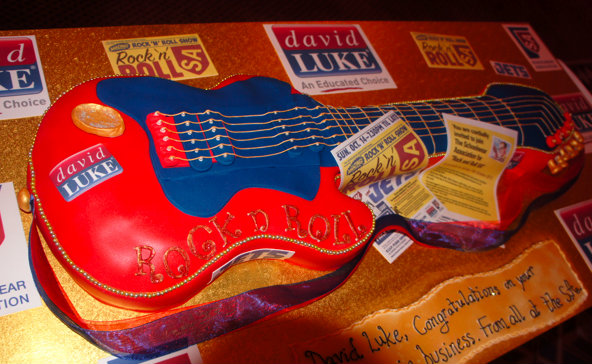 corporate guitar cake