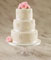 Wedding Cake with Flowers
